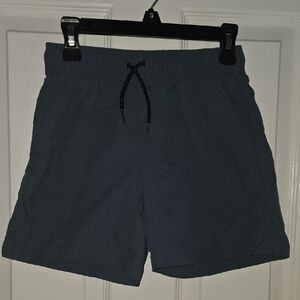 Old Navy Kids Dark Gray/Blue Nylon Deck Shorts